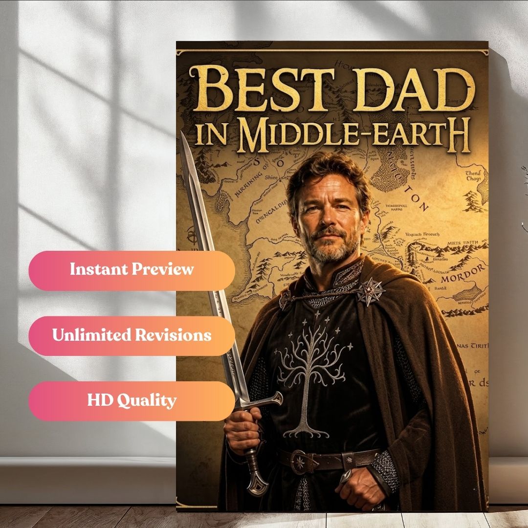 Middle Earth’s Greatest Adventure Dad Portrait