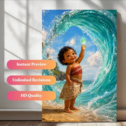 Journey Across the Waves Portrait