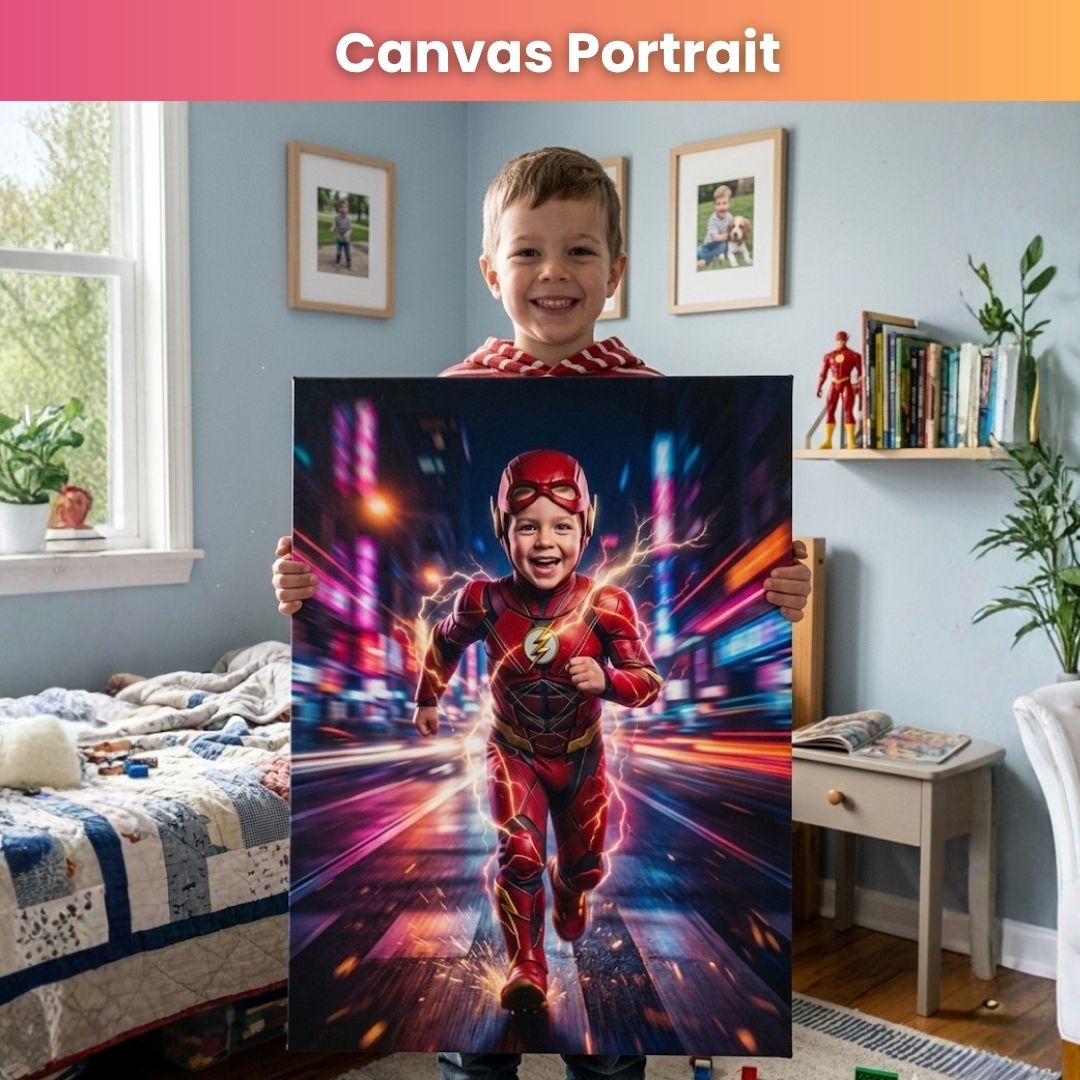 Masked Hero of Speed Portrait