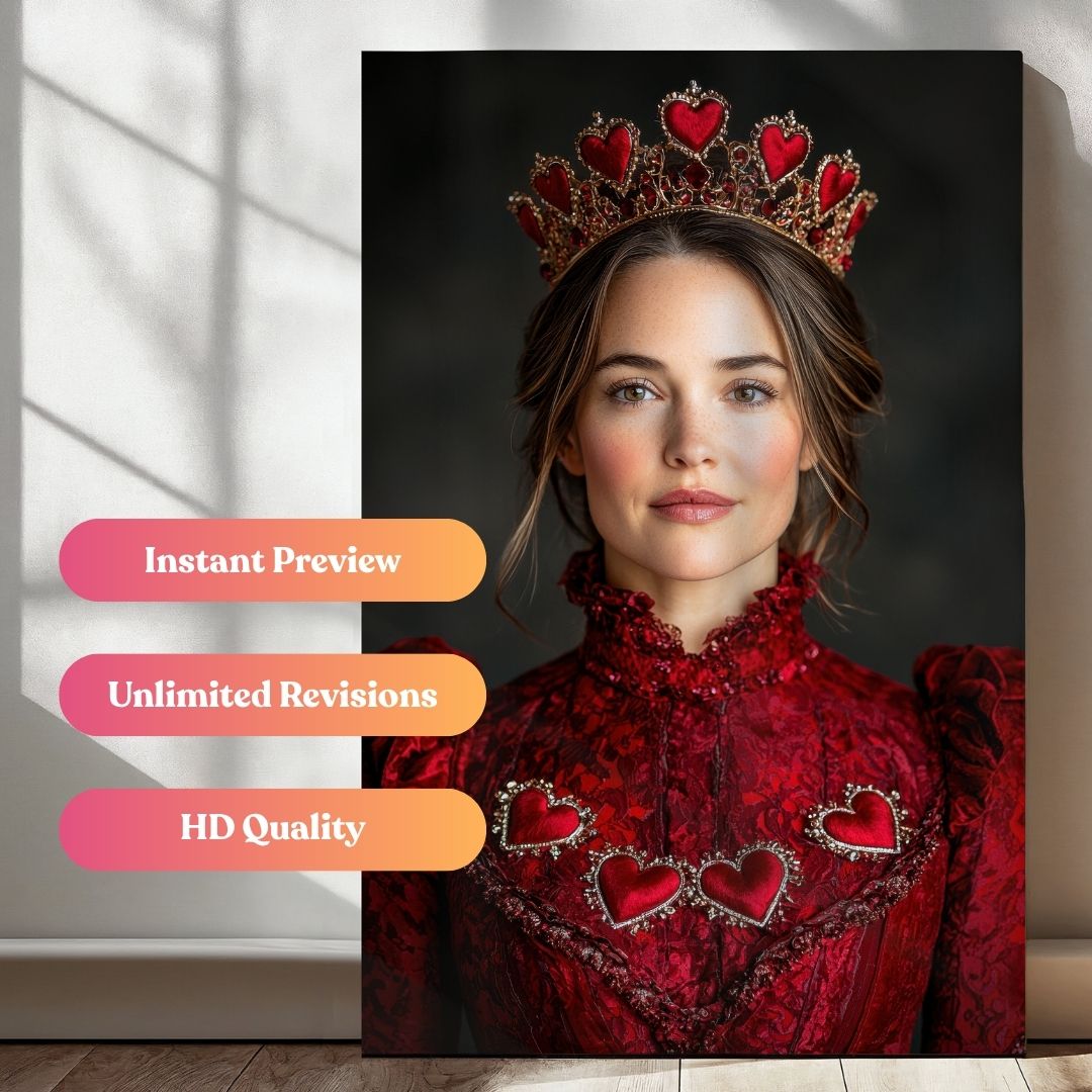 Mad Royal Queen of Hearts Portrait