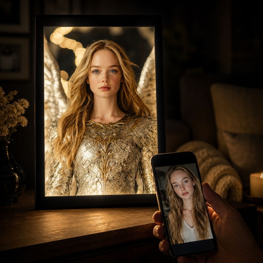 The Lightborn Angel Warrior Portrait
