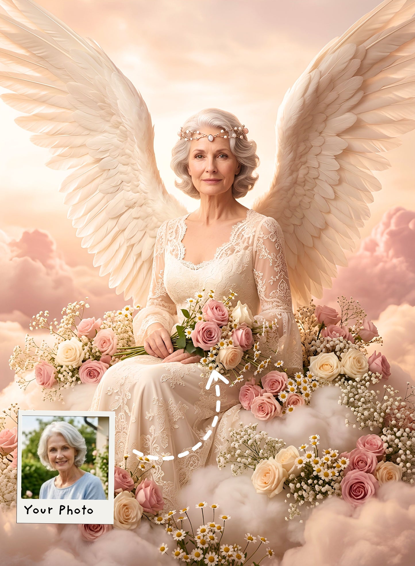 Phoenix Floral Angel Portrait