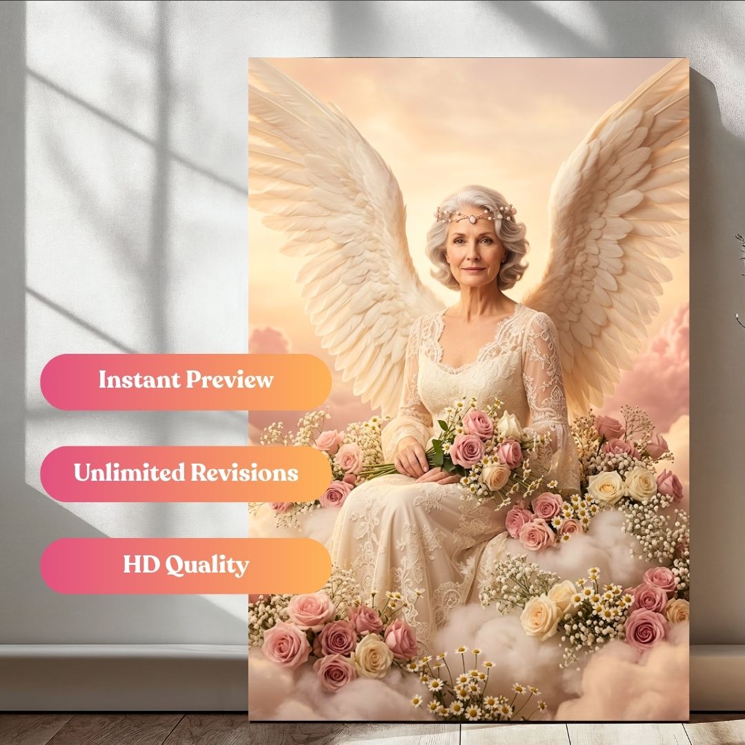 Phoenix Floral Angel Portrait