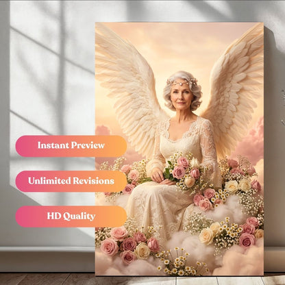 Phoenix Floral Angel Portrait
