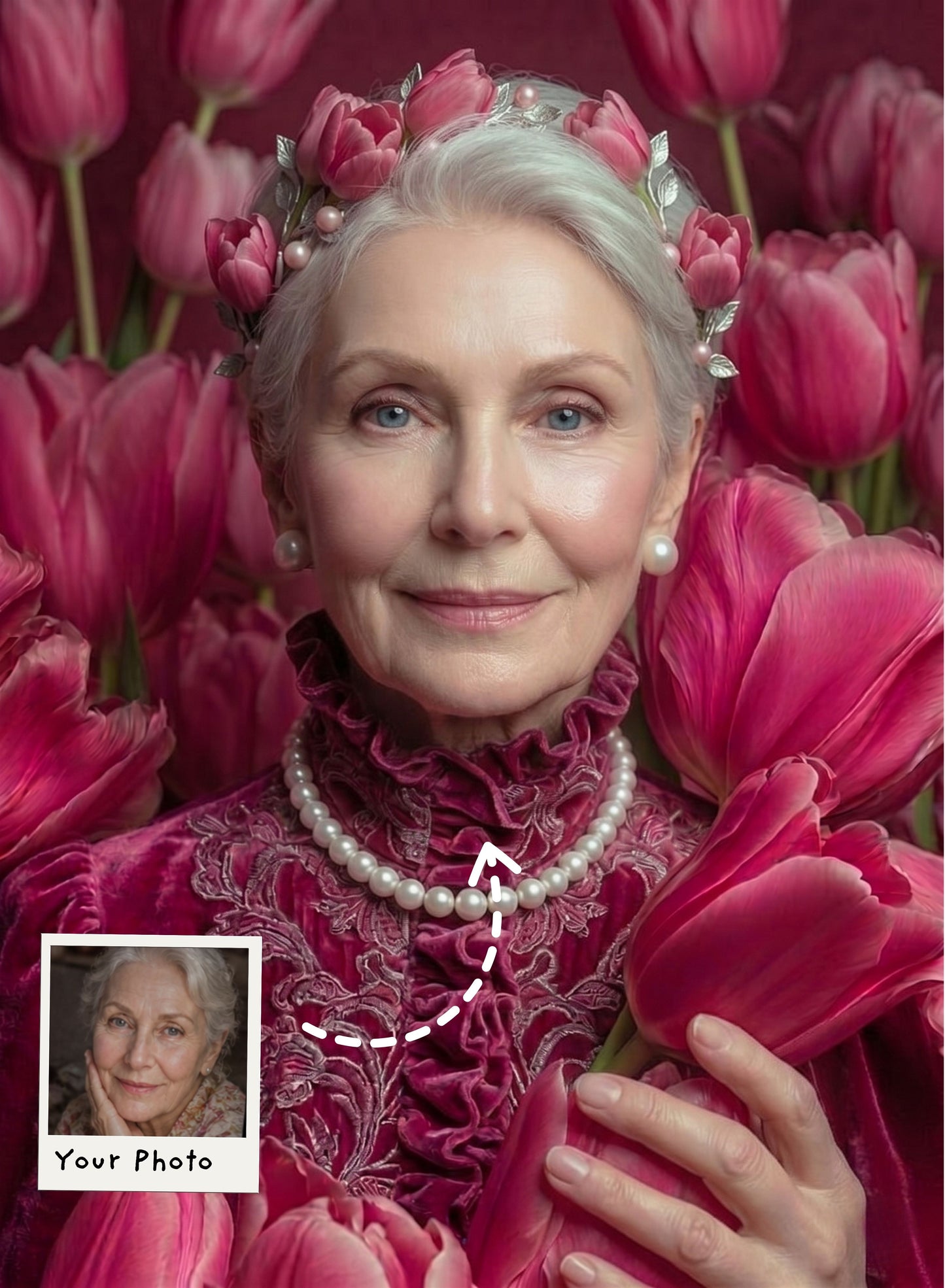 The Blossom Crown Queen Portrait