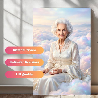 Queen Above the Clouds Portrait
