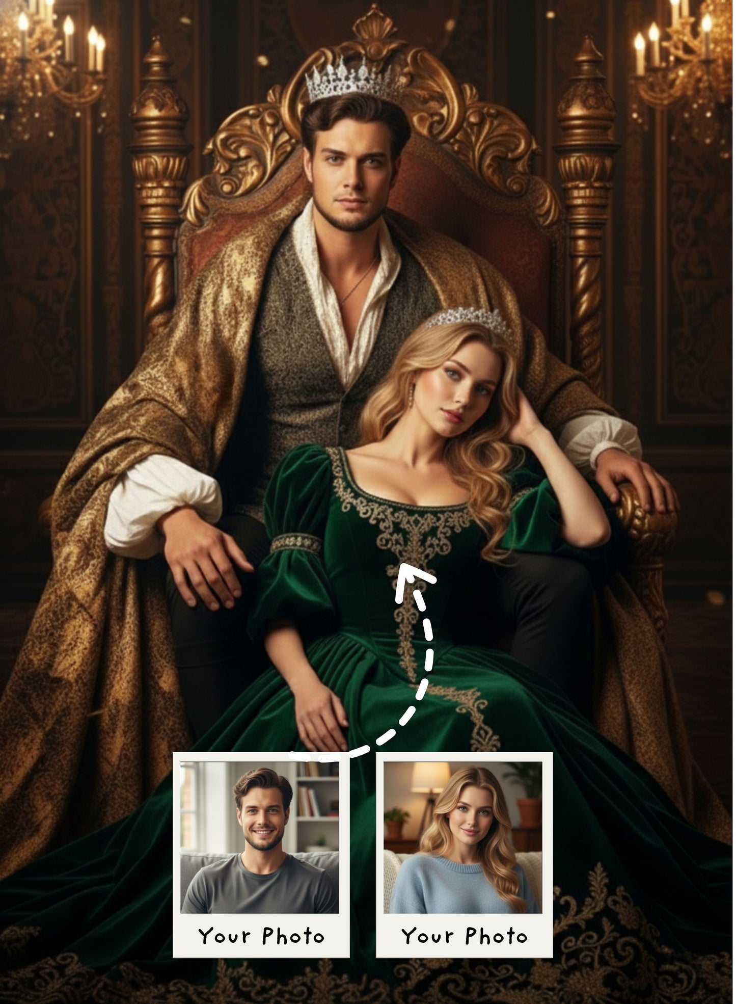 Lovers Beneath the Crown Portrait