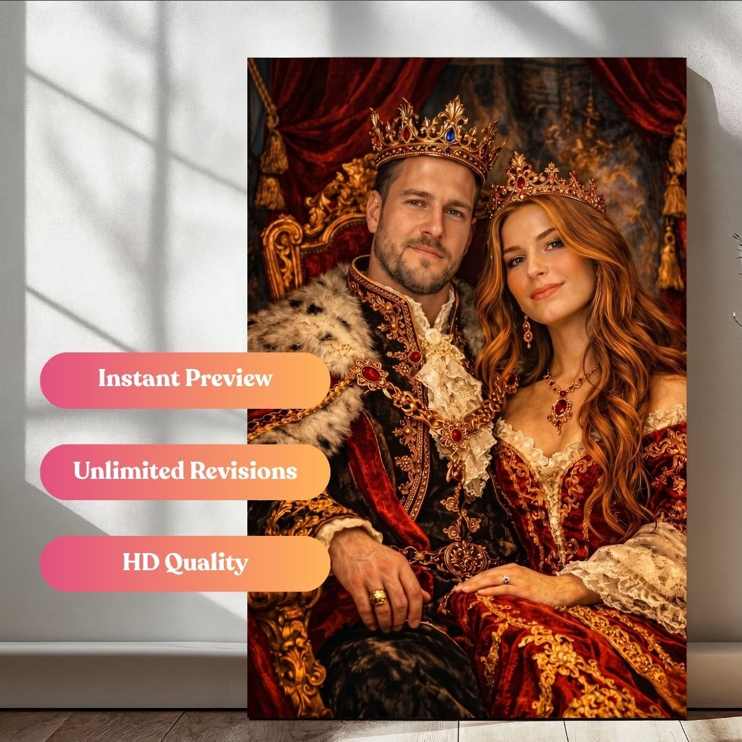 The Eternal Throne Couple Portrait