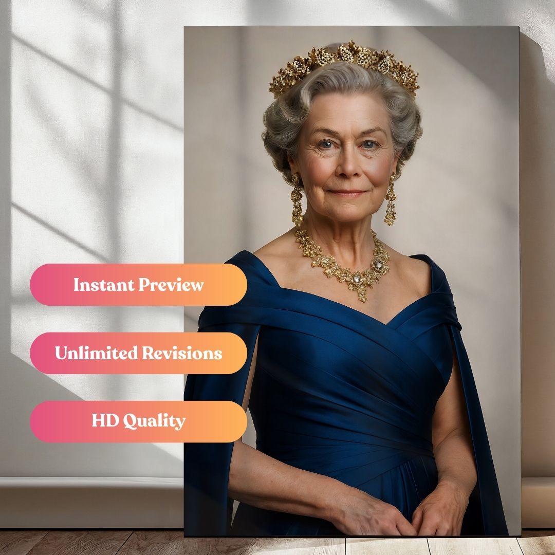 The Classic Crown Queen Portrait