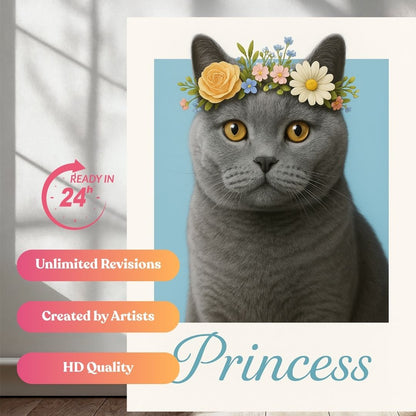 Pawssomely Bloom Portrait