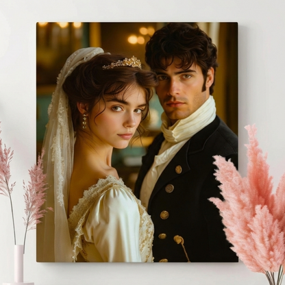 Royal Lovers Medieval Knight & Princess Portrait