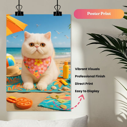 Paws in the Sand Portrait