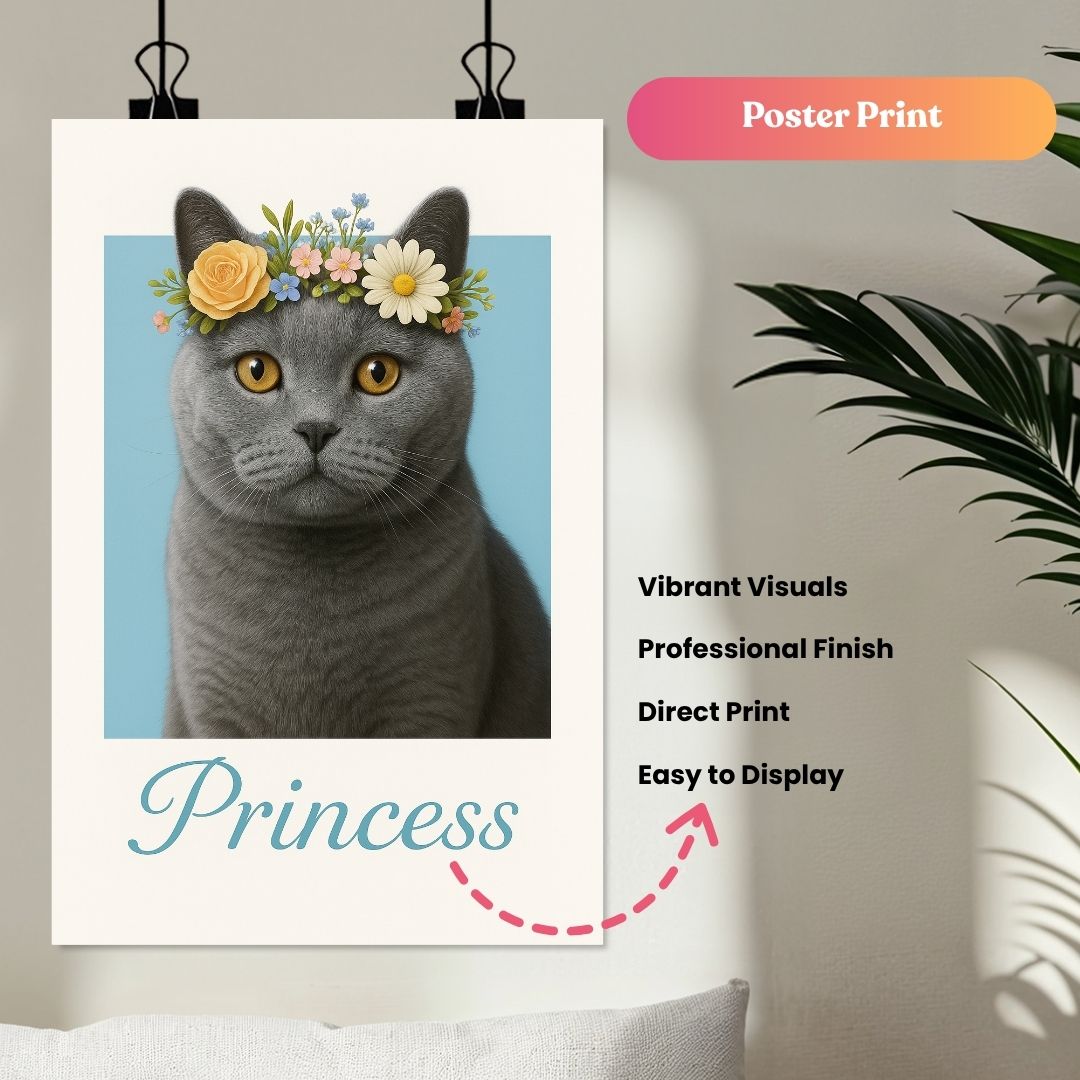 Pawssomely Bloom Portrait