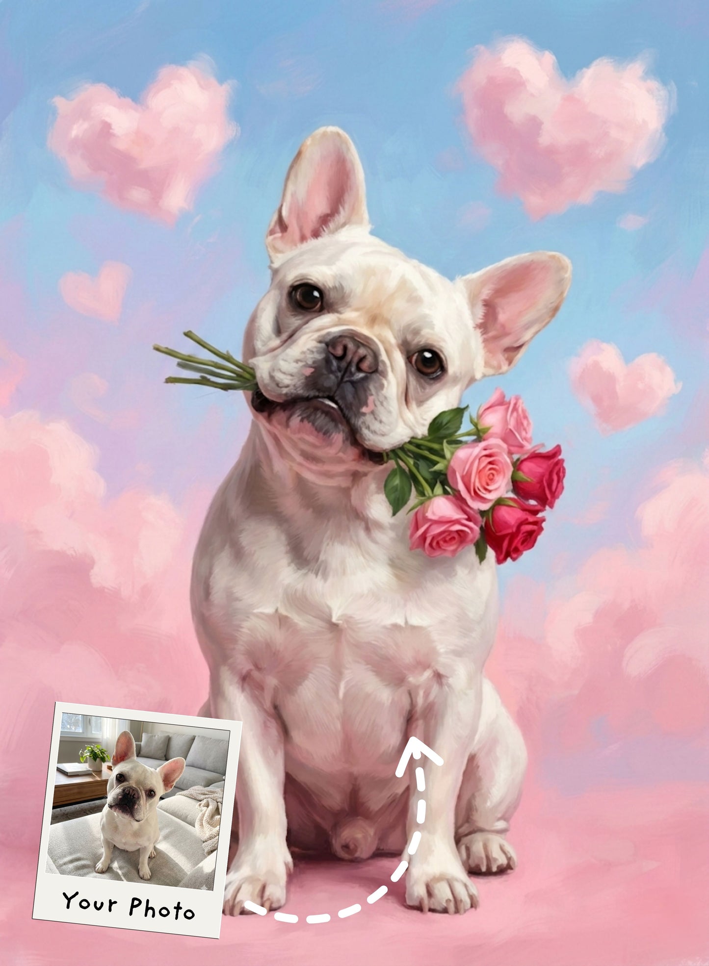 Paws & Roses Portrait