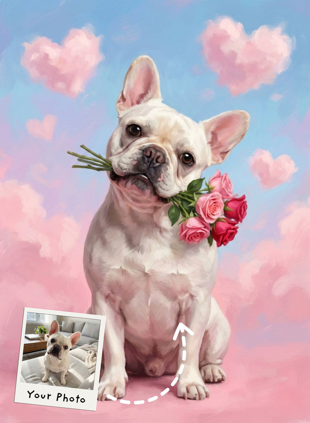Paws & Roses Portrait
