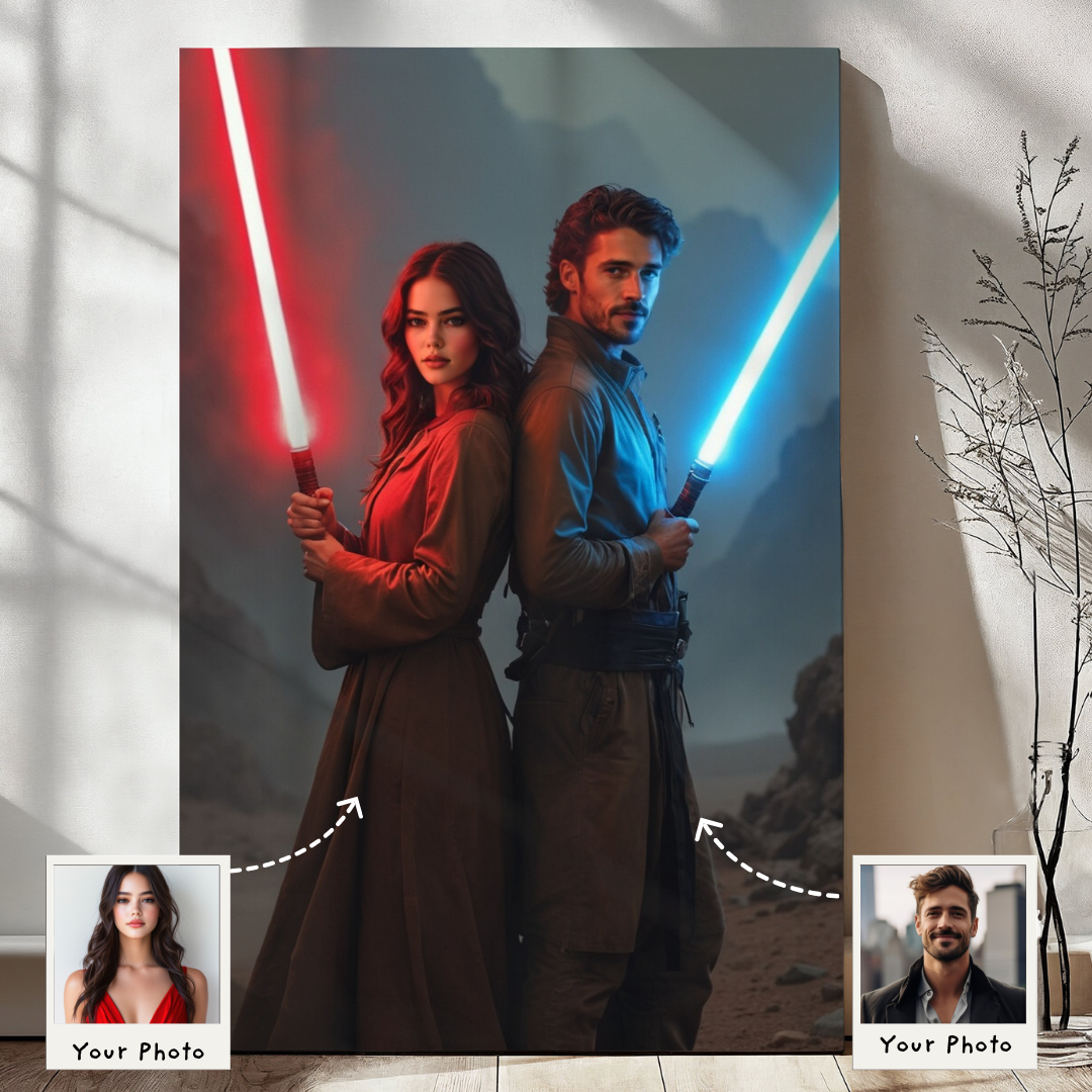 Galactic Warrior Couple Portrait