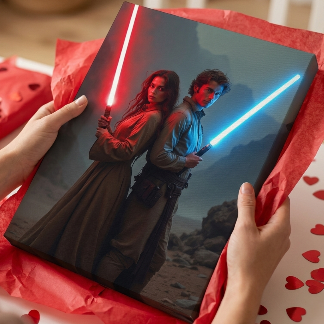 Galactic Warrior Couple Portrait