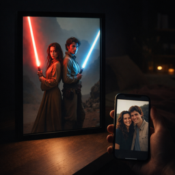 Galactic Warrior Couple Portrait