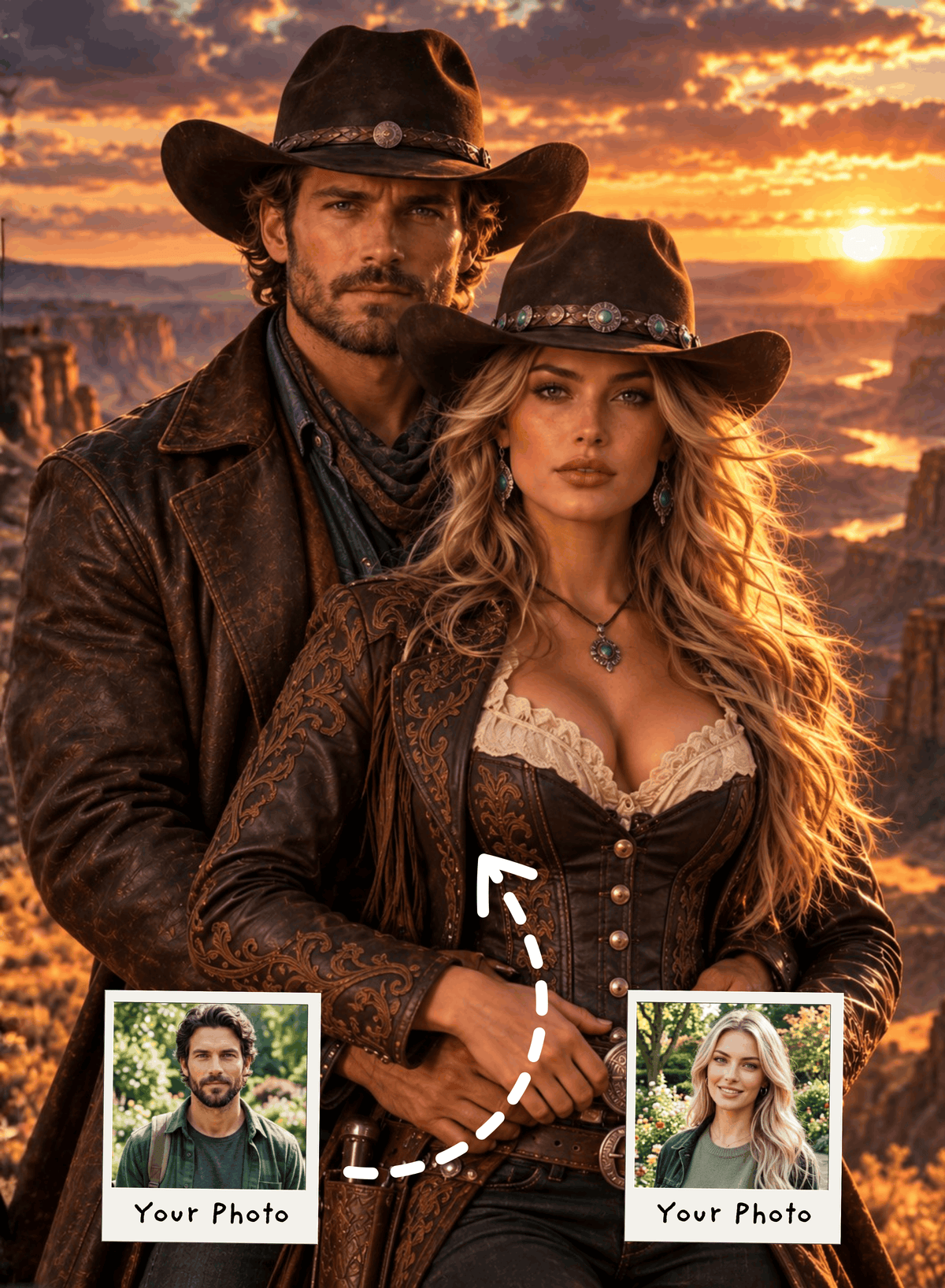 The Sunset Canyon Cowboy Romance Portrait