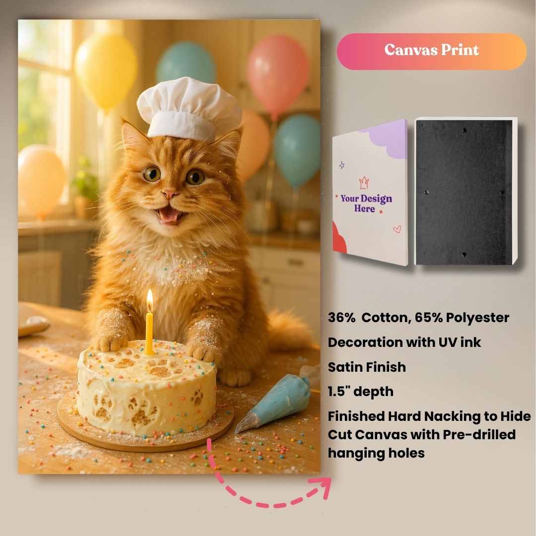The Paw-some Pastry Chef Portrait