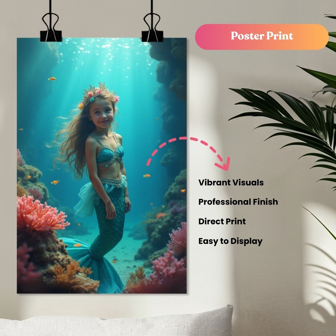Ocean Bloom Beauty Portrait