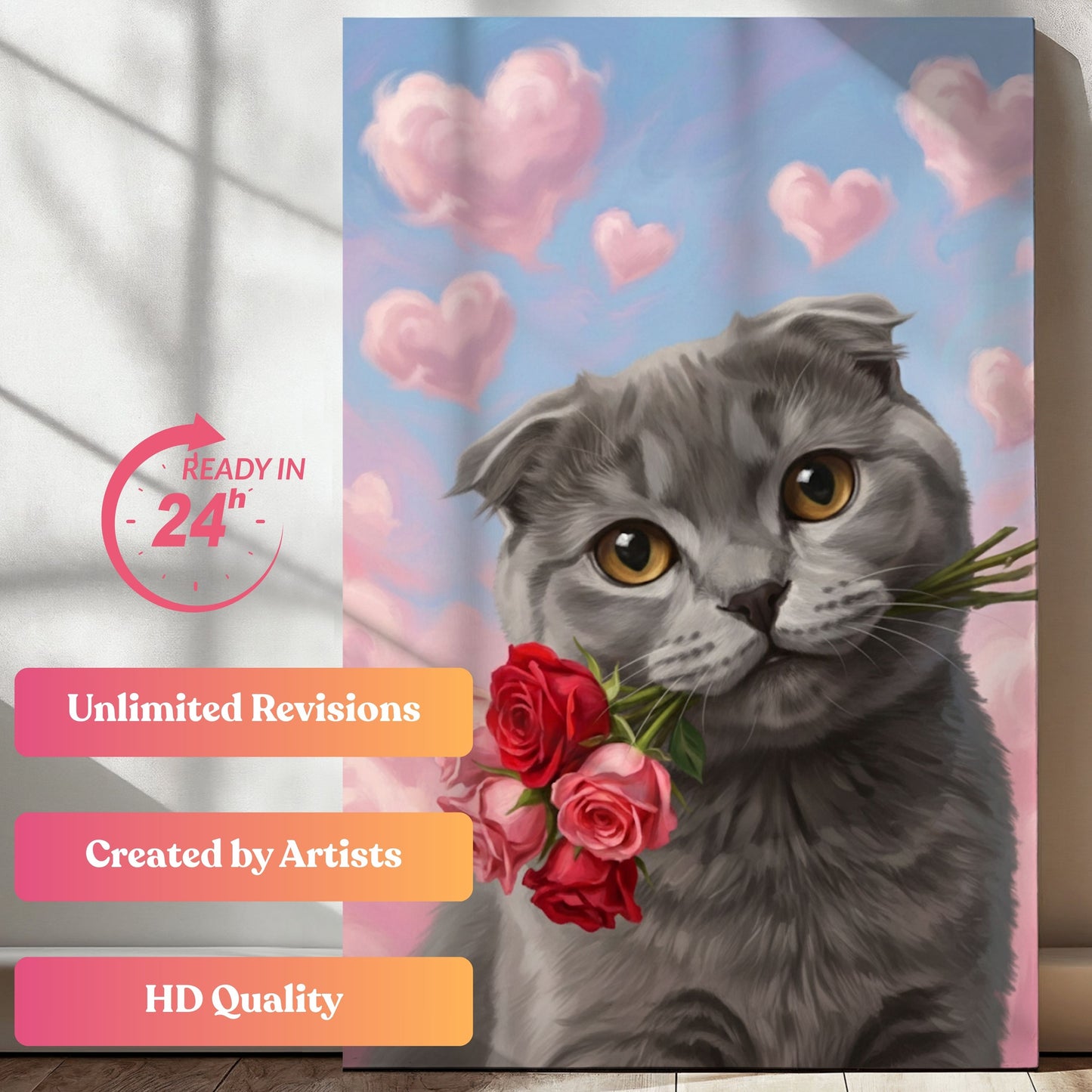 Paws & Petals Portrait