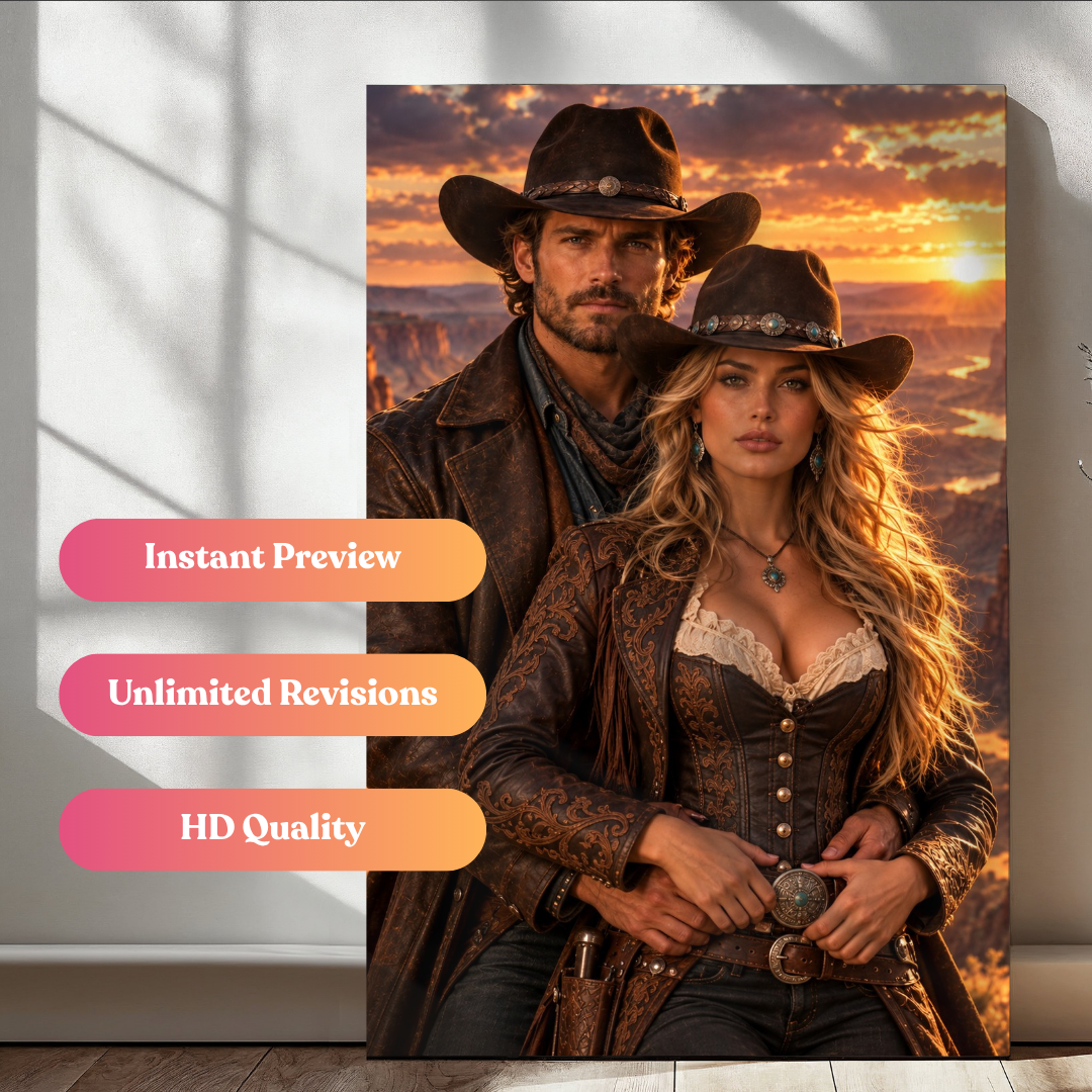 The Sunset Canyon Cowboy Romance Portrait