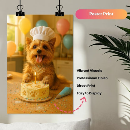 The Paw-some Pastry Chef Portrait