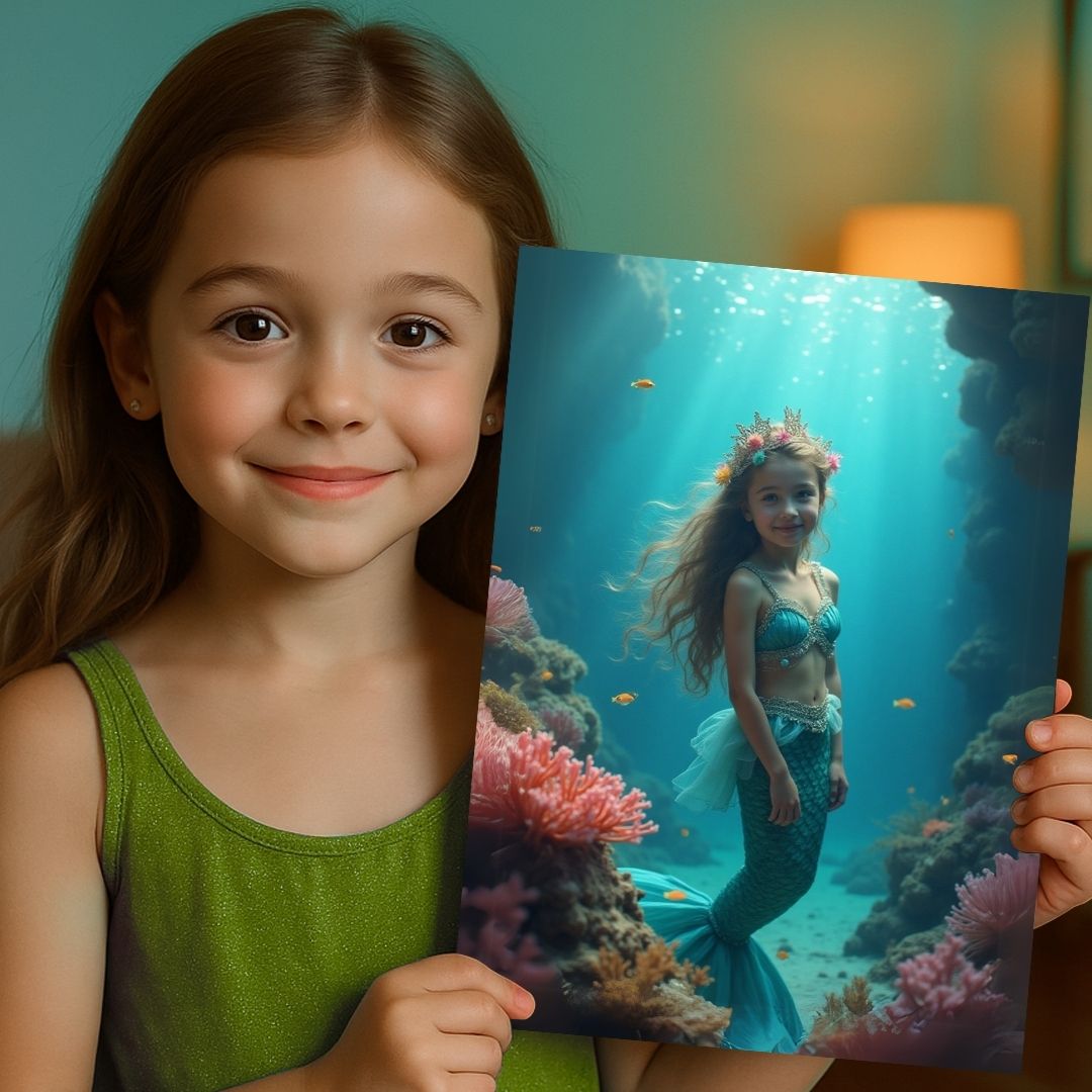 Ocean Bloom Beauty Portrait