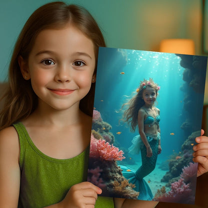 Ocean Bloom Beauty Portrait