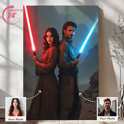 Galactic Warrior Couple Portrait