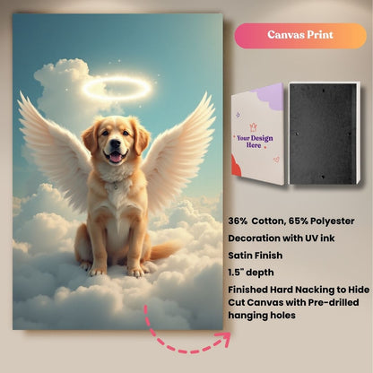 Angel Tails Above Portrait