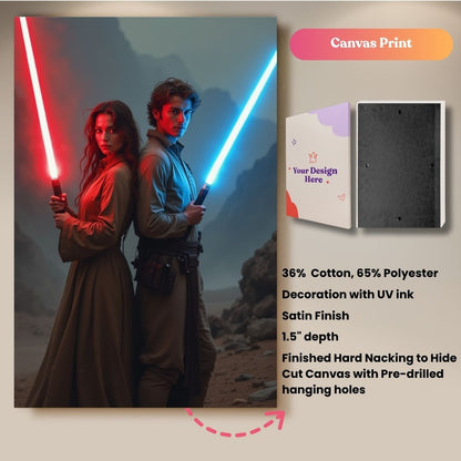 Galactic Warrior Couple Portrait