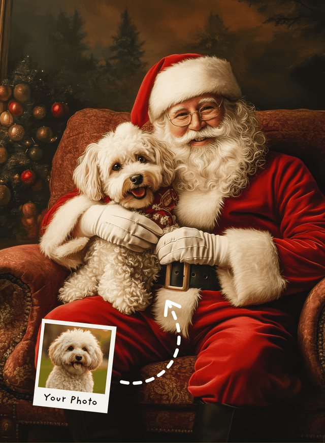 Santa & Furry Pet Portrait