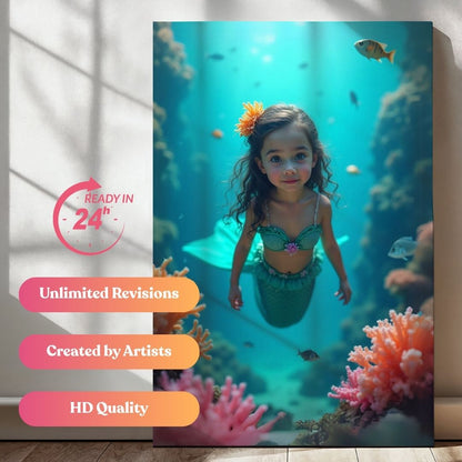 Little Mermaid Explorer Portrait