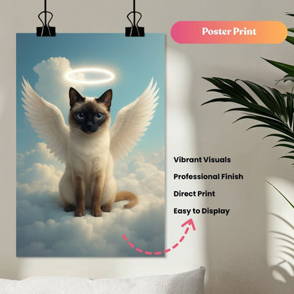 Angel Tails Above Portrait