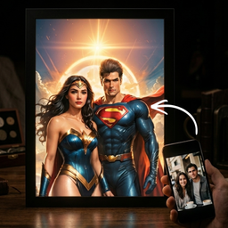 Super Hero Couple Portrait