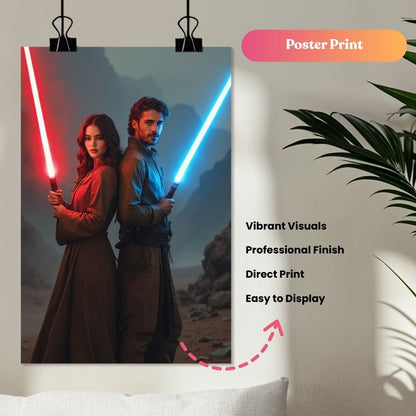 Galactic Warrior Couple Portrait