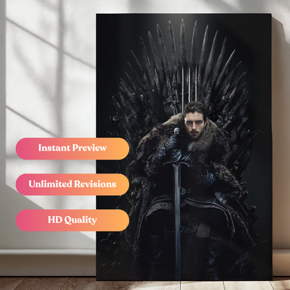 The Iron Throne King Portrait