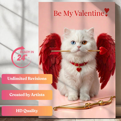 Purrfect Valentine Portrait