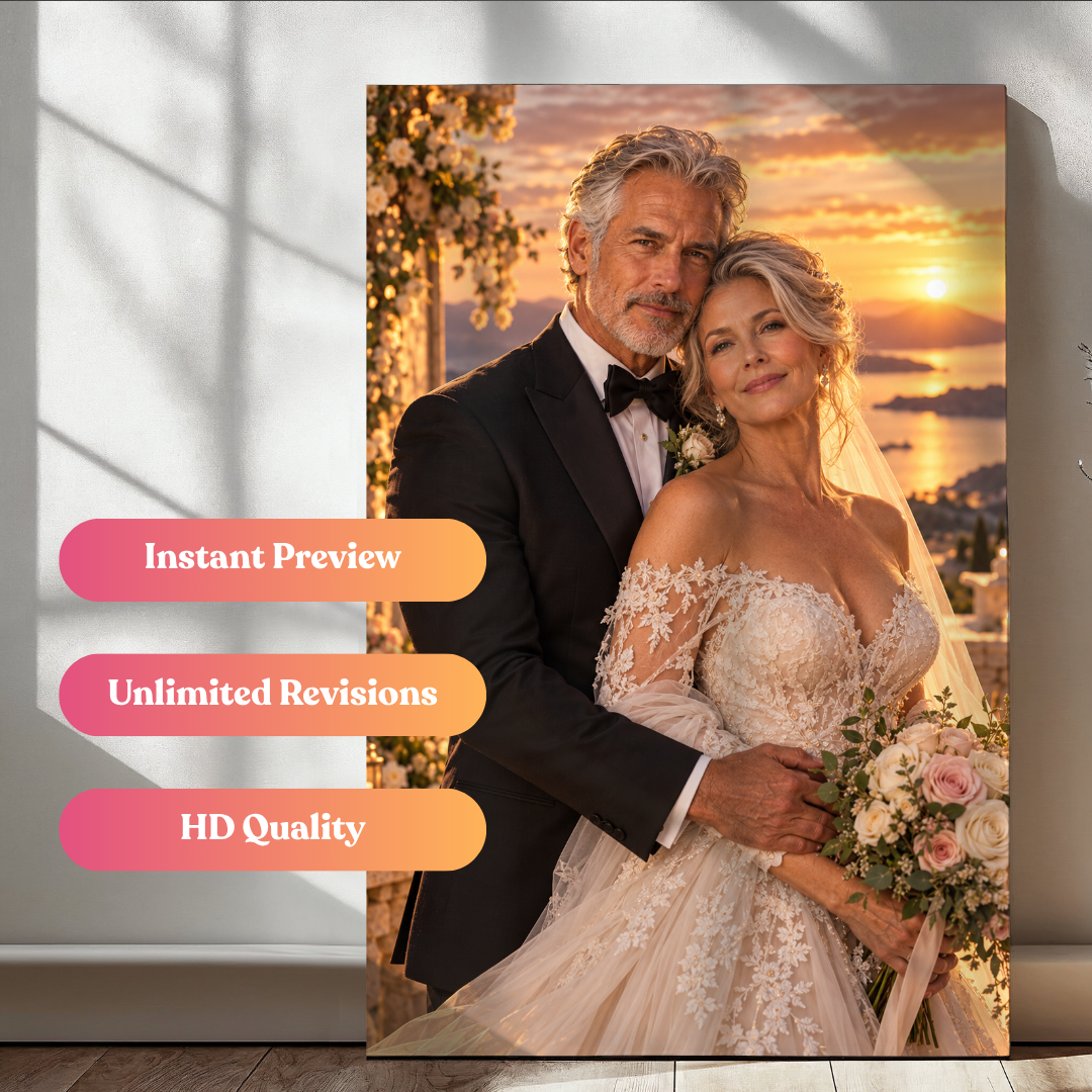 The Golden Hour Wedding Portrait