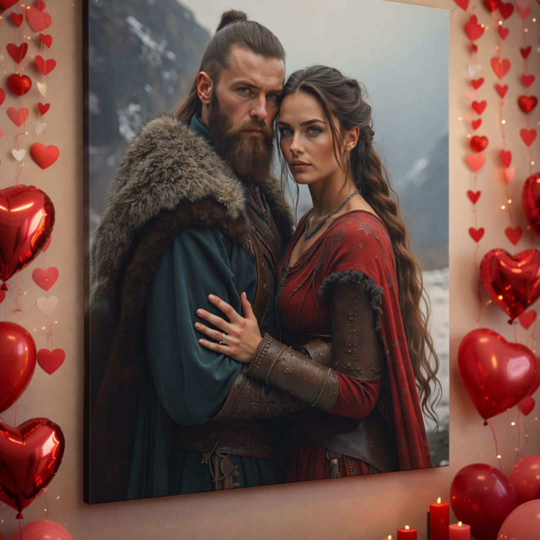 The Eternal Winter Couple Portrait