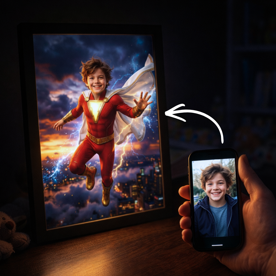 The Flashing Lightning Hero Portrait