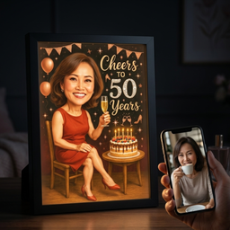 Wine, Cake & Candles Portrait