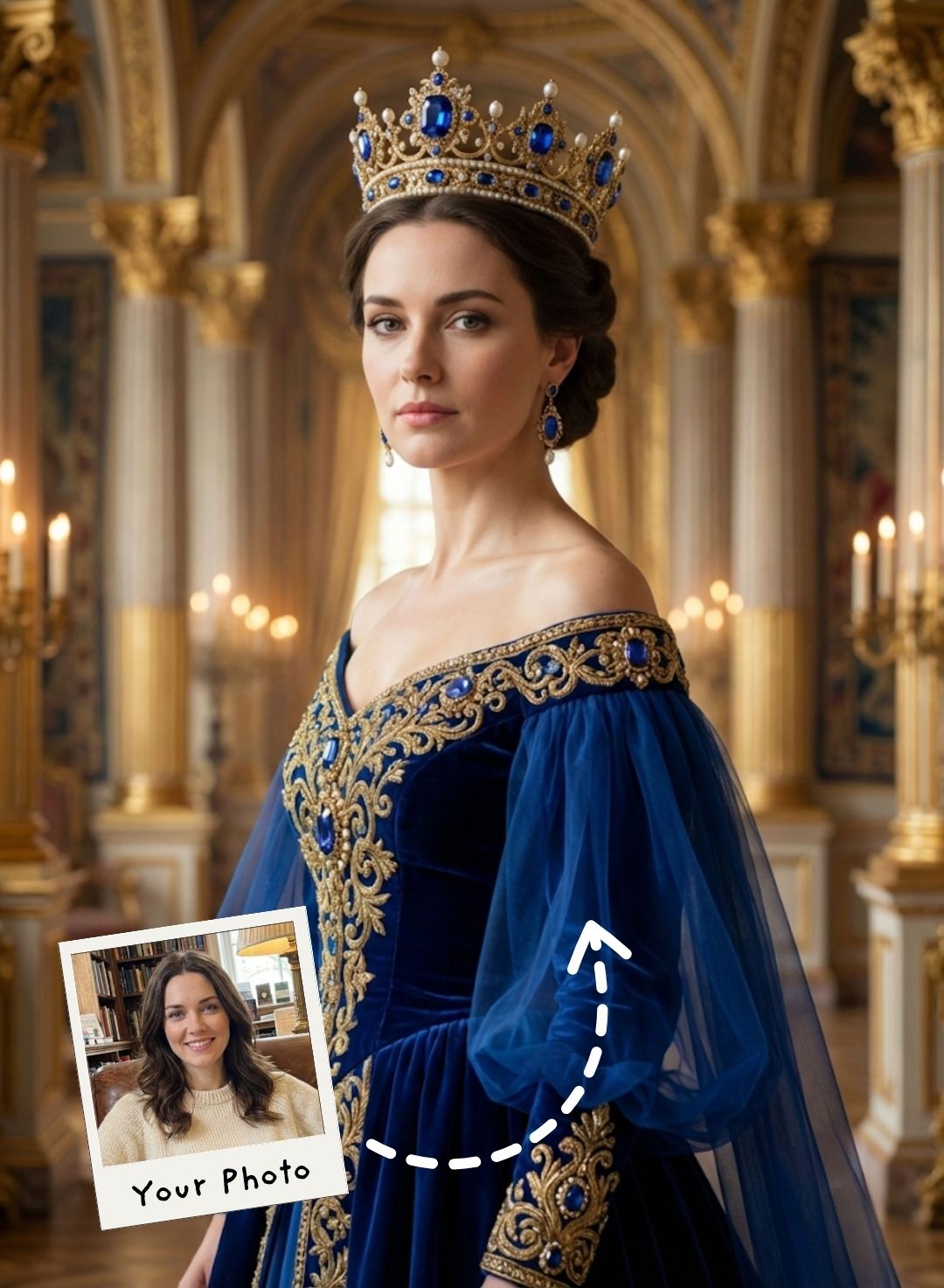 The Sapphire Queen Portrait