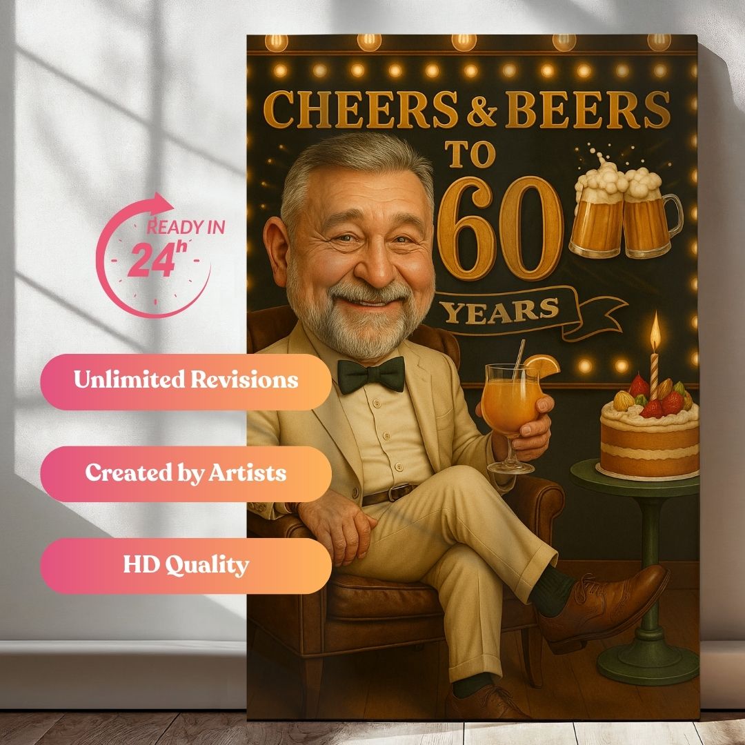 Birthday Cheers & Brew Portrait
