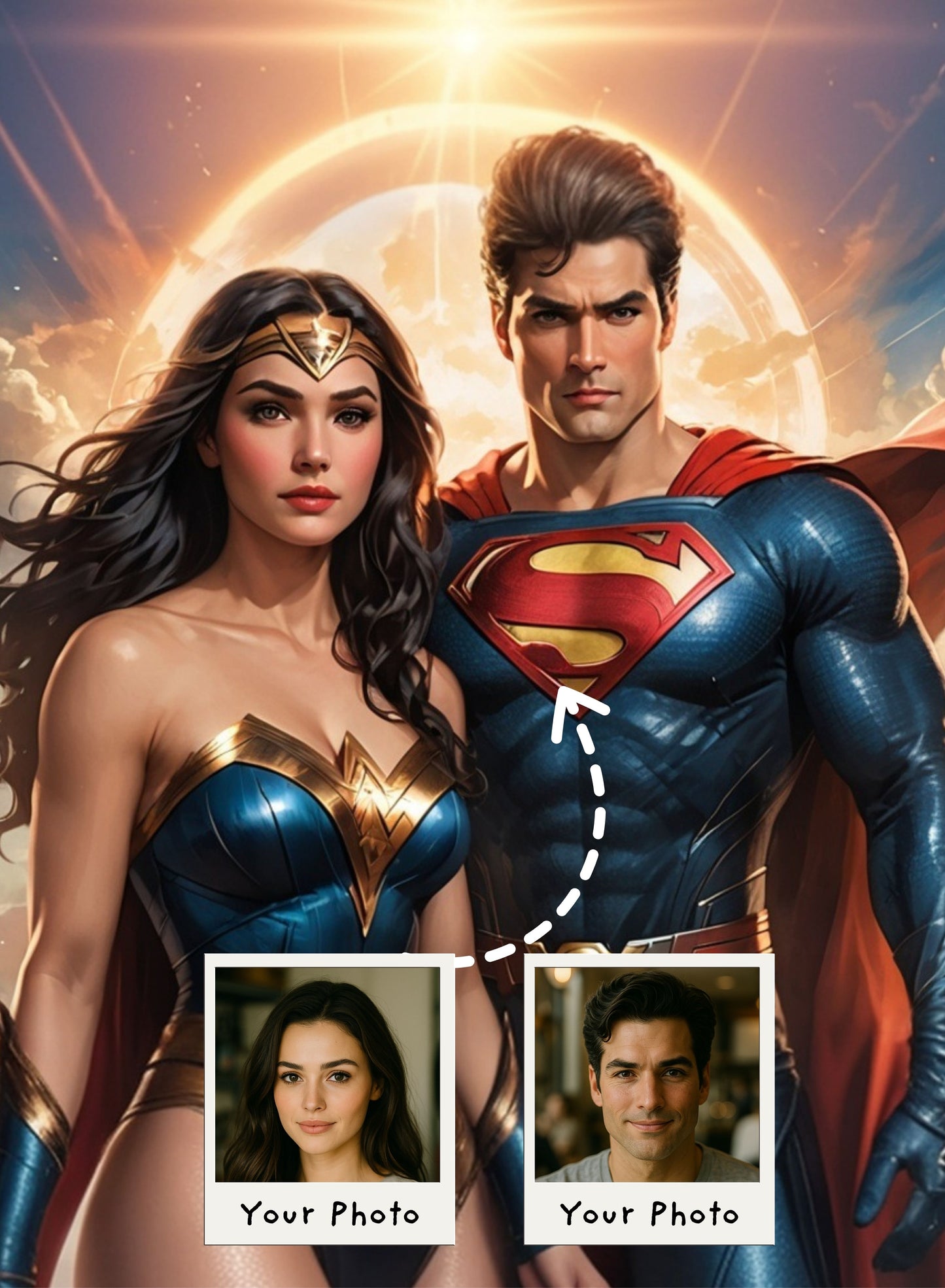 Super Hero Couple Portrait