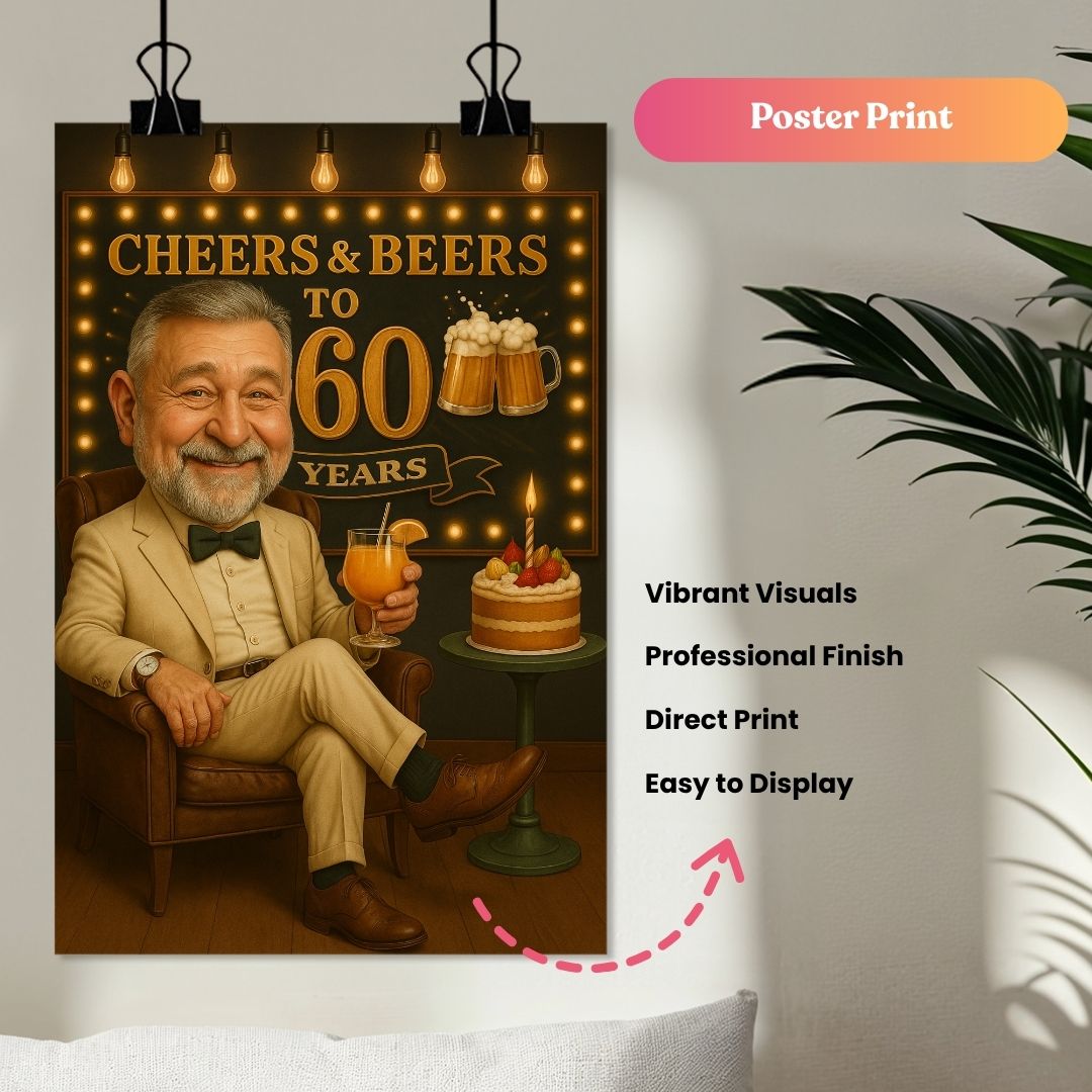 Birthday Cheers & Brew Portrait