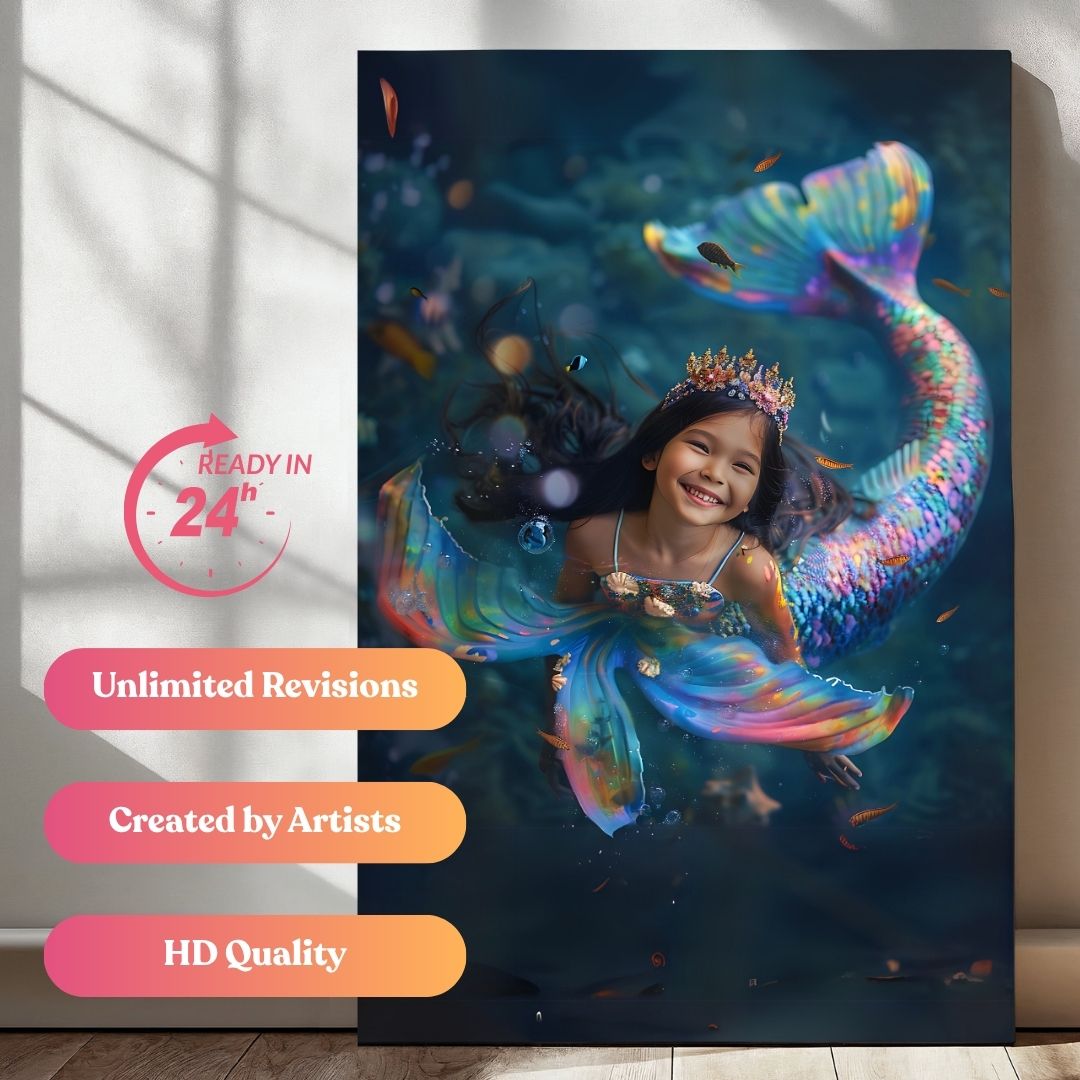 Rainbow Reef Princess Portrait