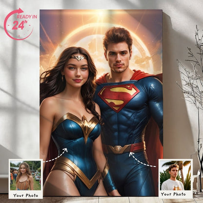 Super Hero Couple Portrait